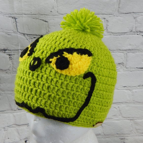 The Grinch Crocheted Handmade Beanie Size L - Picture 6 of 6